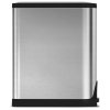 simplehuman BUTTERFLY Motylkowy Kosz Pedałowy 45 l Stal FPP / Srebrny
